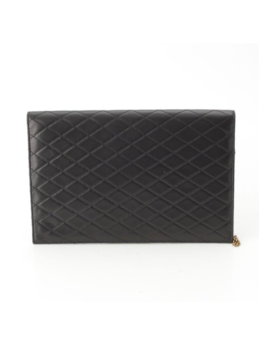 Saint Laurent Matelasse Leather Chain Clutch Black - Picture 4 of 10